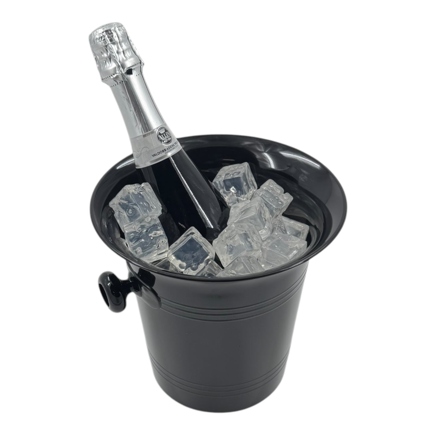 Stylish Black Plastic Wine & Champagne Cooler, 3.5L - Premium Home from Wineware - Just £11.99! Shop now at Chabrias Ltd