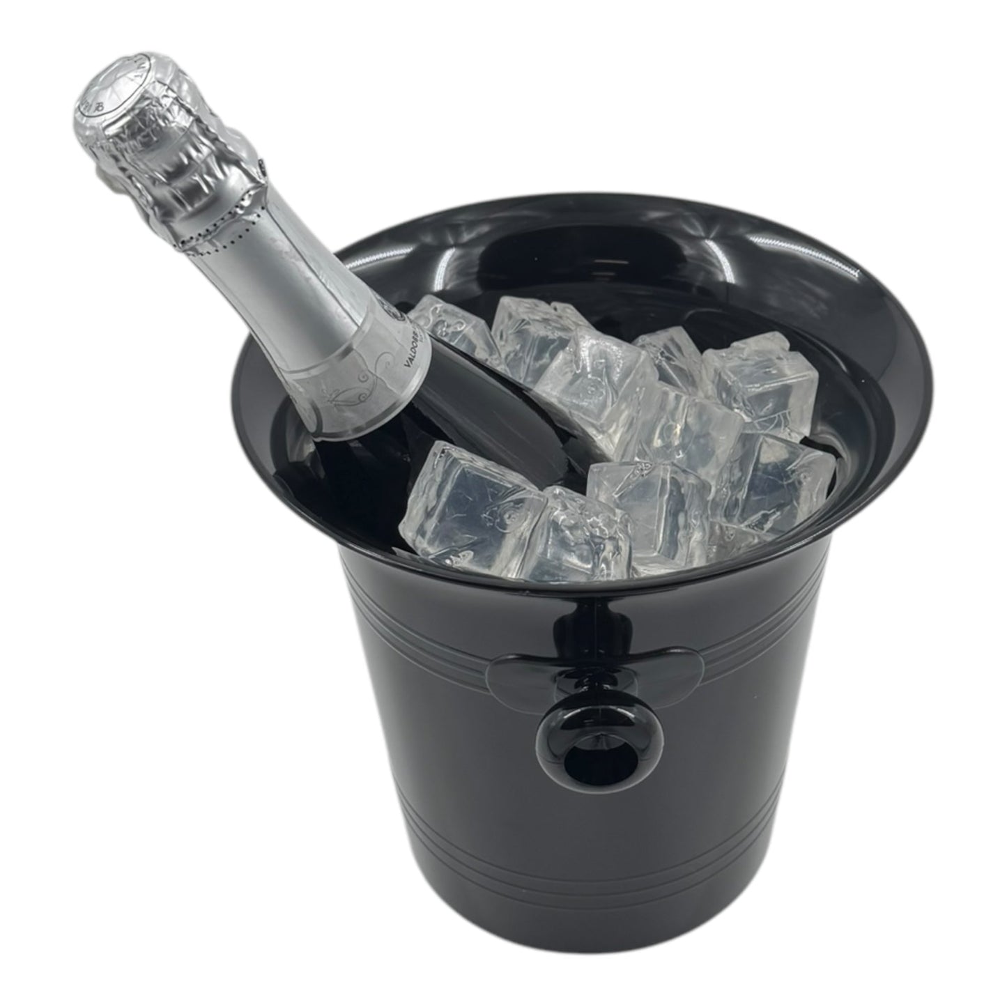 Stylish Black Plastic Wine & Champagne Cooler, 3.5L - Premium Home from Chabrias Ltd - Just £9.99! Shop now at Chabrias Ltd