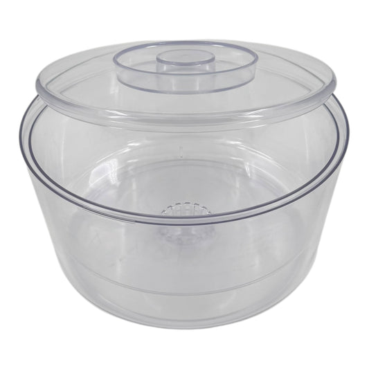10 Litre Plastic Ice Bucket With Lid & Removable Draining Liner Clear - Premium Home from Chabrias Ltd - Just £18.99! Shop now at Chabrias Ltd