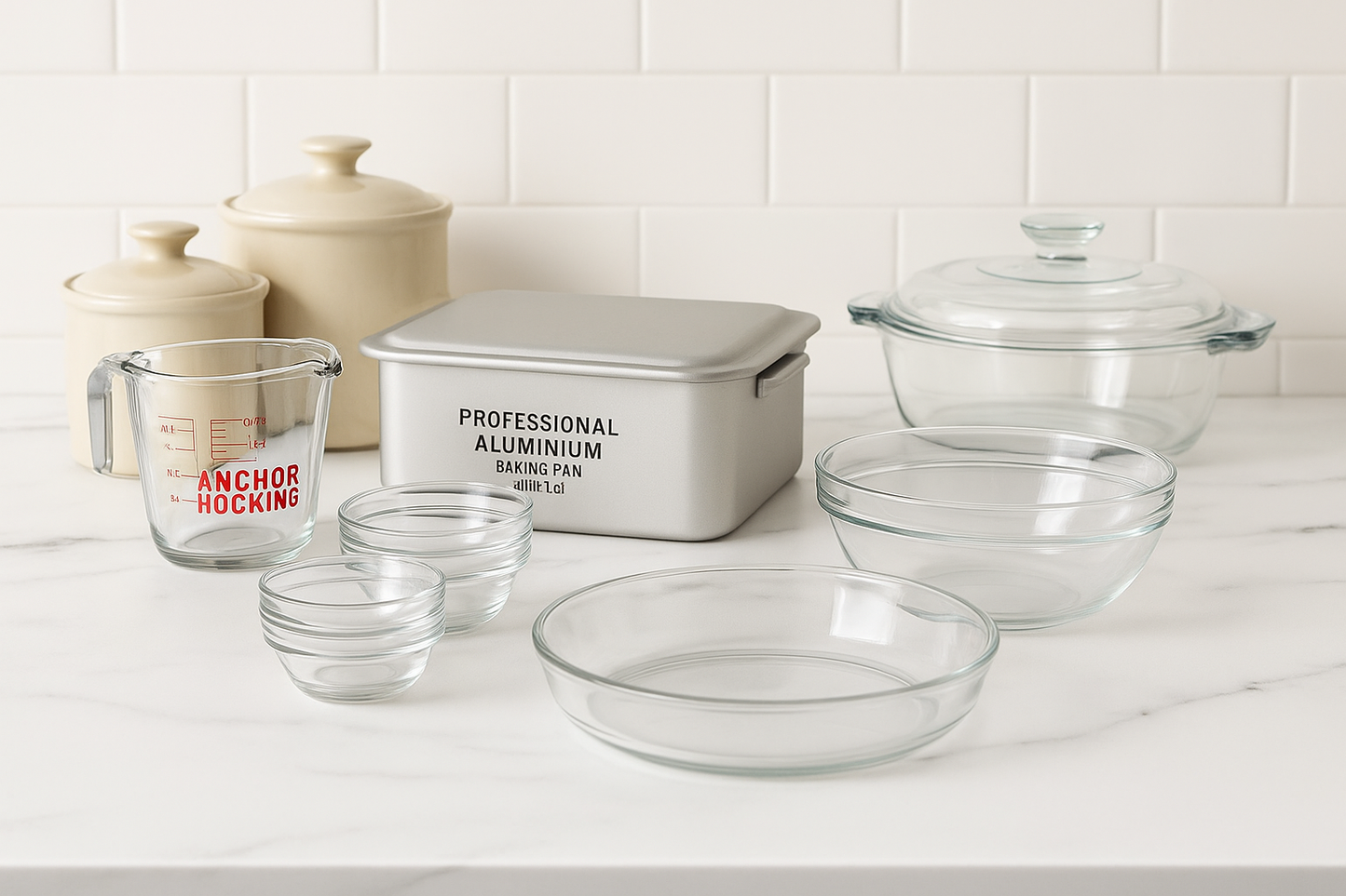 Complete Glassware Baking Set, 15 Piece - Premium from Chabrias Ltd - Just £49.99! Shop now at Chabrias Ltd