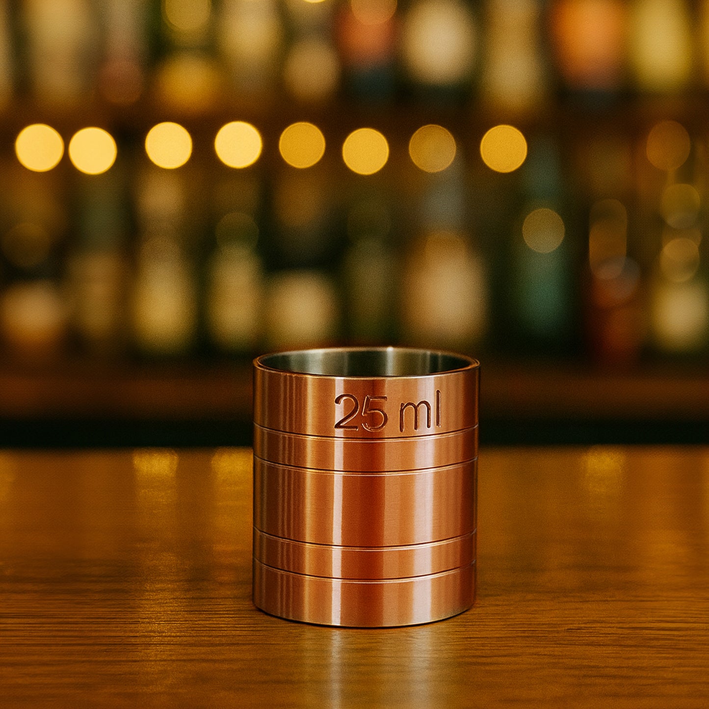 Stainless Steel 25ml Thimble Measure Copper Plated, Government Stamped - Premium Kitchen from Chabrias Ltd - Just £4.99! Shop now at Chabrias Ltd