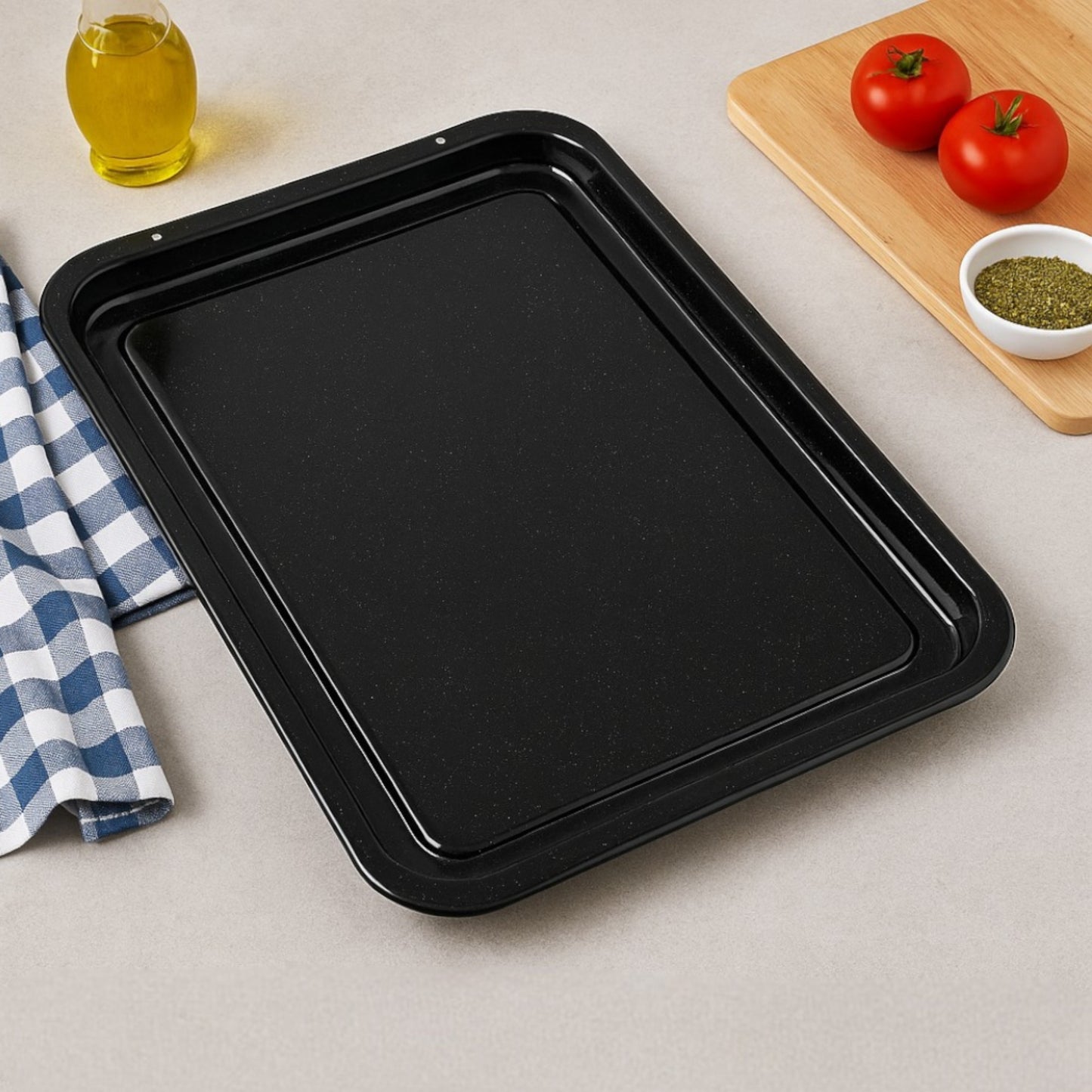 43cm Vitreous Enamel Baking Tray – Extra Large – Great British Bakeware - Premium Home from Chabrias Ltd - Just £11.99! Shop now at Chabrias Ltd