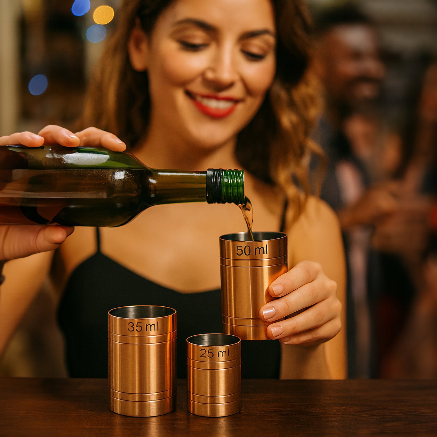 Stainless Steel Copper Plated 3 Piece Thimble Measure Government Stamped - Premium Kitchen from Chabrias Ltd - Just £10.99! Shop now at Chabrias Ltd