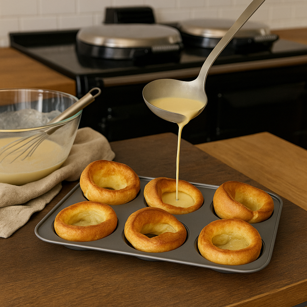 Non-Stick Yorkshire Pudding Oven Tray, Large 6 Cup (2 piece) - Premium Kitchen from Chabrias Ltd - Just £15.99! Shop now at Chabrias Ltd