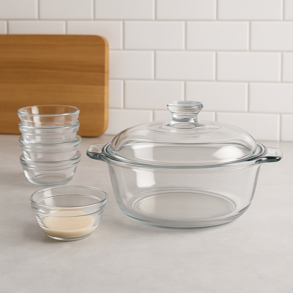 Complete Glassware Baking Set, 15 Piece - Premium from Chabrias Ltd - Just £49.99! Shop now at Chabrias Ltd