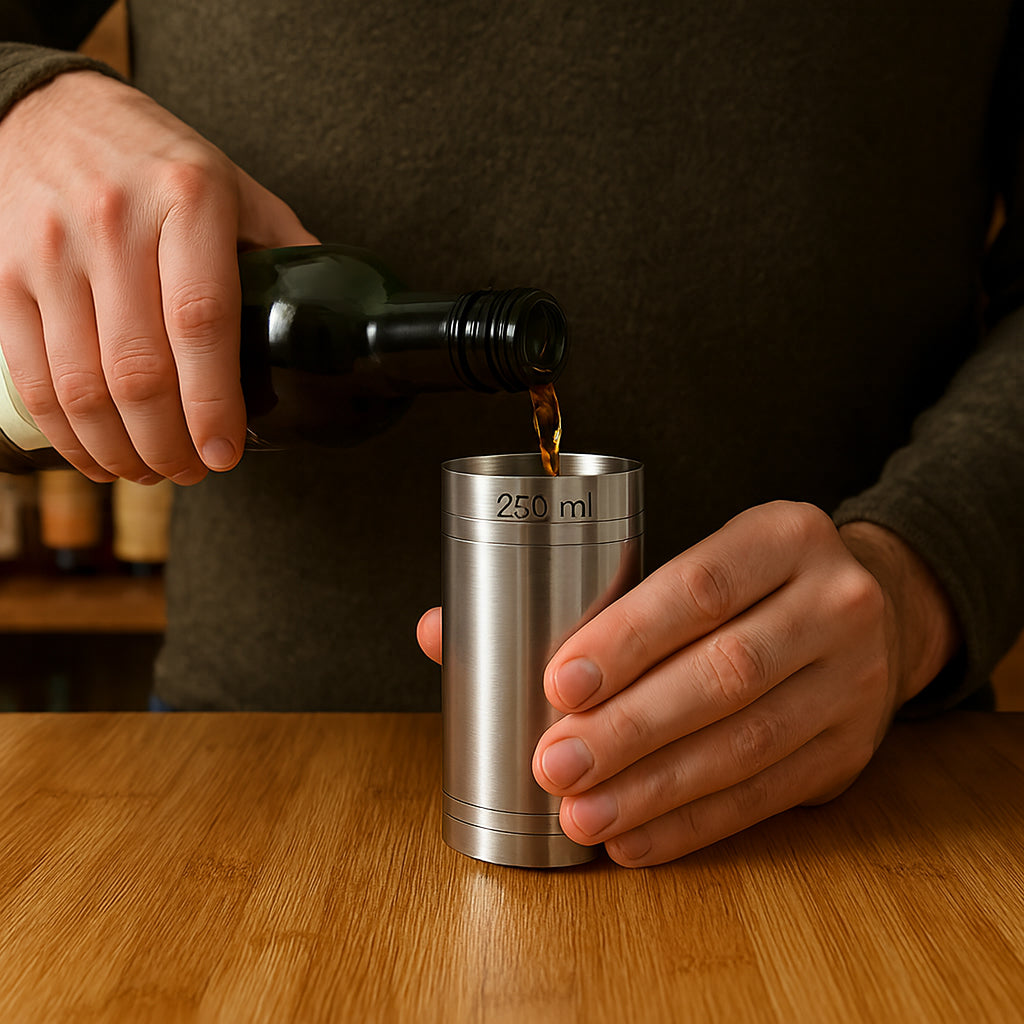 Stainless Steel 250ml Thimble Measure Government Stamped - Premium Kitchen from Chabrias Ltd - Just £6.99! Shop now at Chabrias Ltd