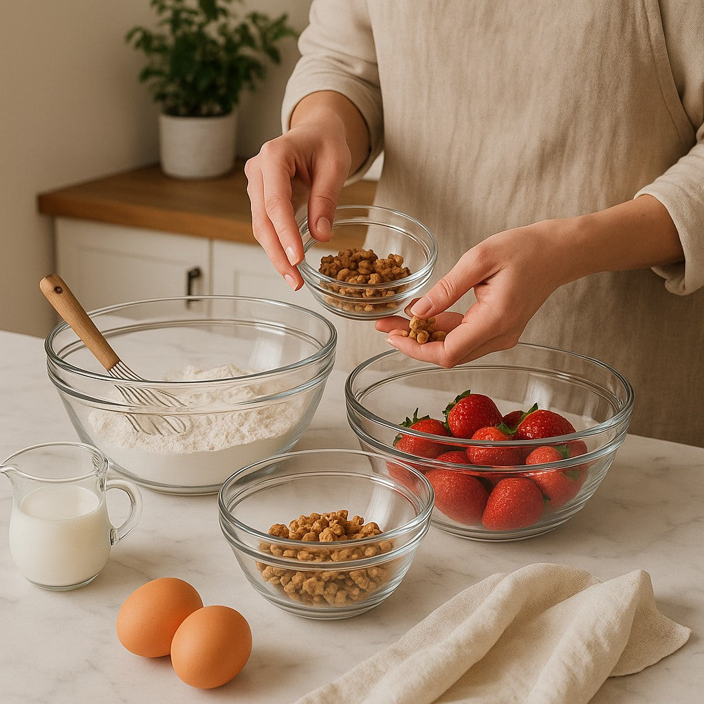 Mixing Glass Bowl, Set of 4 - Premium from Chabrias Ltd - Just £22.99! Shop now at Chabrias Ltd