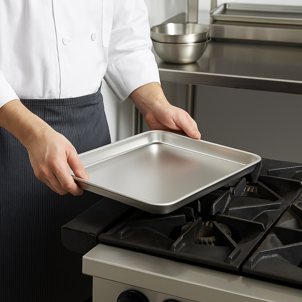 Professional Aluminium Baking Tray, Bakewell Pan, 20" - Premium Home from Chabrias Ltd - Just £23.99! Shop now at Chabrias Ltd