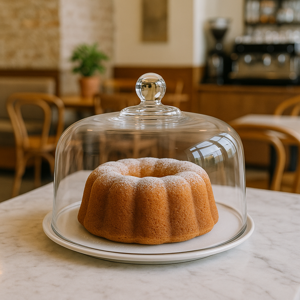 Glass Cake Dome 11.25" - Premium Home from Chabrias Ltd - Just £21.99! Shop now at Chabrias Ltd
