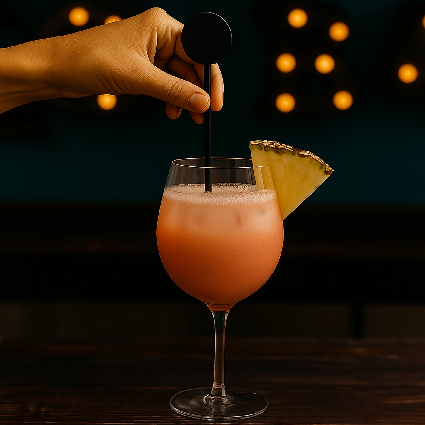 5000 x Black Disk Head Cocktail Stirrers Swizzle Sticks 18.3cm - Premium Home from Chabrias Ltd - Just £47.49! Shop now at Chabrias Ltd