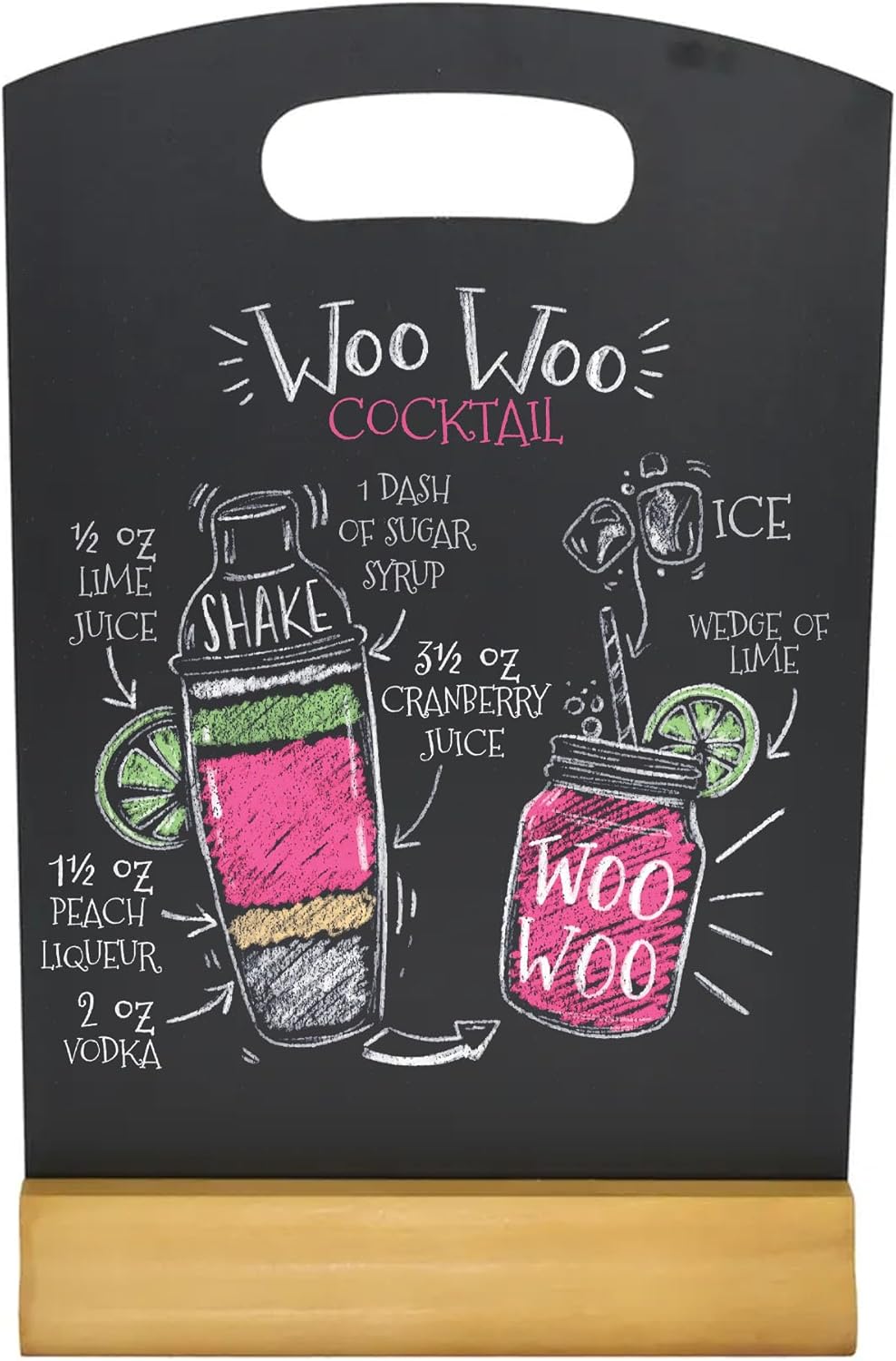 Chabrias Ltd Handheld Table Top Pub Resturant Blackboard Chalkboard with Plinth - Premium from Chabrias Ltd - Just £9.49! Shop now at Chabrias Ltd