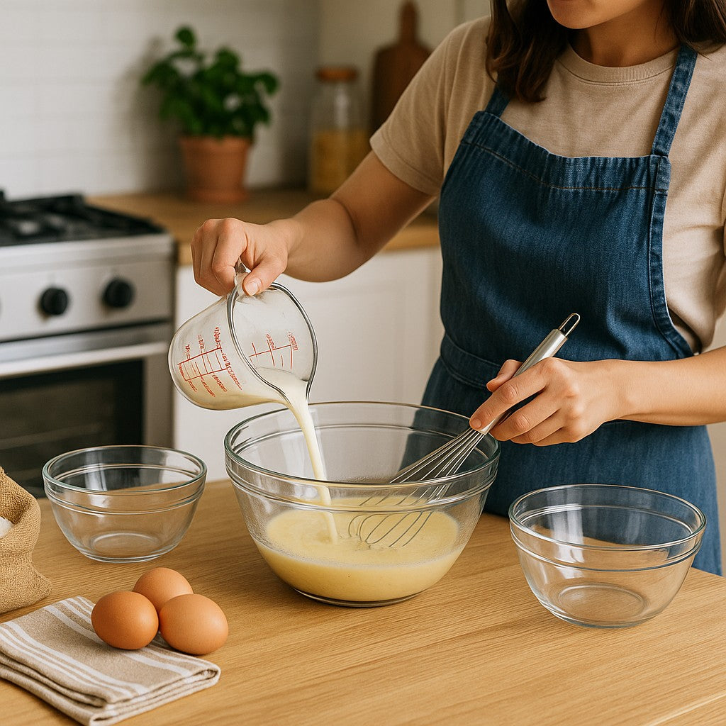 Mixing Bowls and Measuring Cup Set, 4-Piece - Premium Home from Chabrias Ltd - Just £64.99! Shop now at Chabrias Ltd