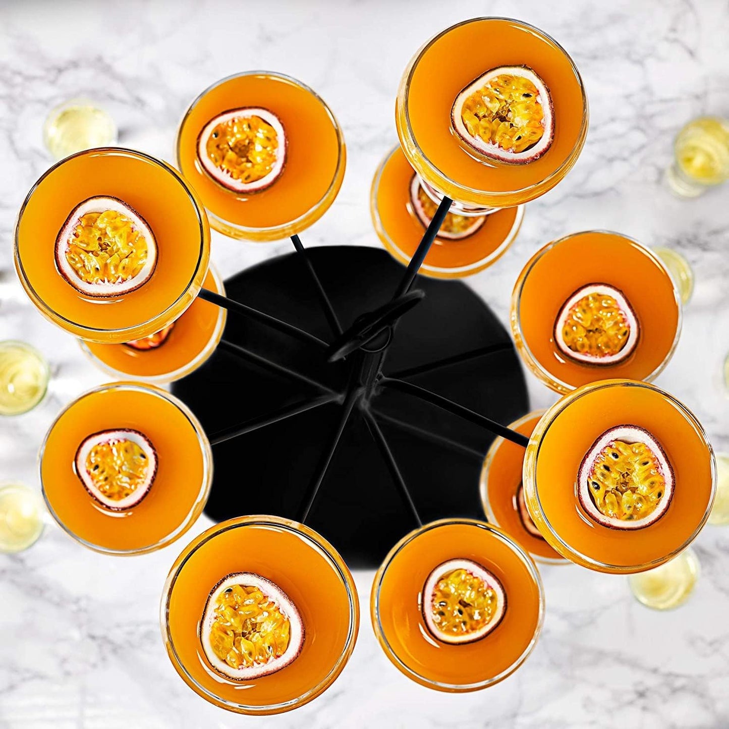 Cocktail Gin Glass Tree Display Perfect for Serving Cocktails or Champagne Holds up to 12 Glasses - Premium Kitchen from Chabrias Ltd - Just £37.99! Shop now at Chabrias Ltd