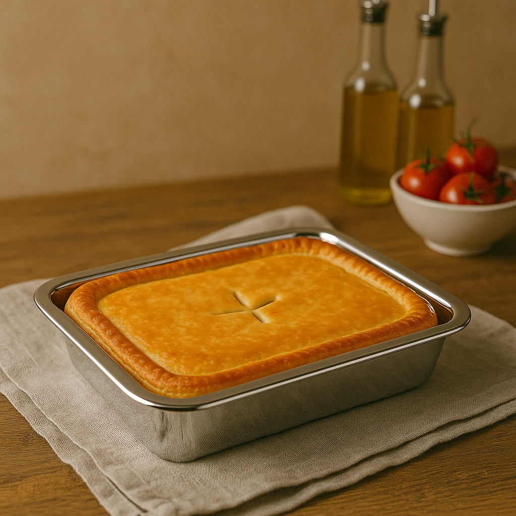 Aluminium Pie Dish – Heavy-Duty, Commercial Grade, 10" (254 x 191 x 44 mm) - Premium Home from Chabrias Ltd - Just £14.99! Shop now at Chabrias Ltd