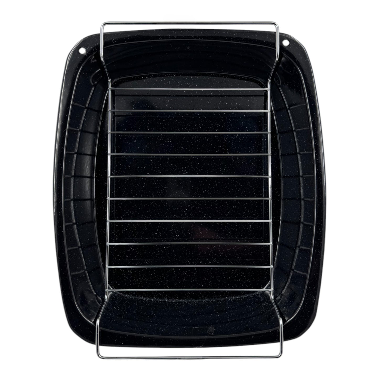Vitreous Enamel Roasting Tray, Large With Rack (38cm) - Premium Home from Chabrias Ltd - Just £14.99! Shop now at Chabrias Ltd