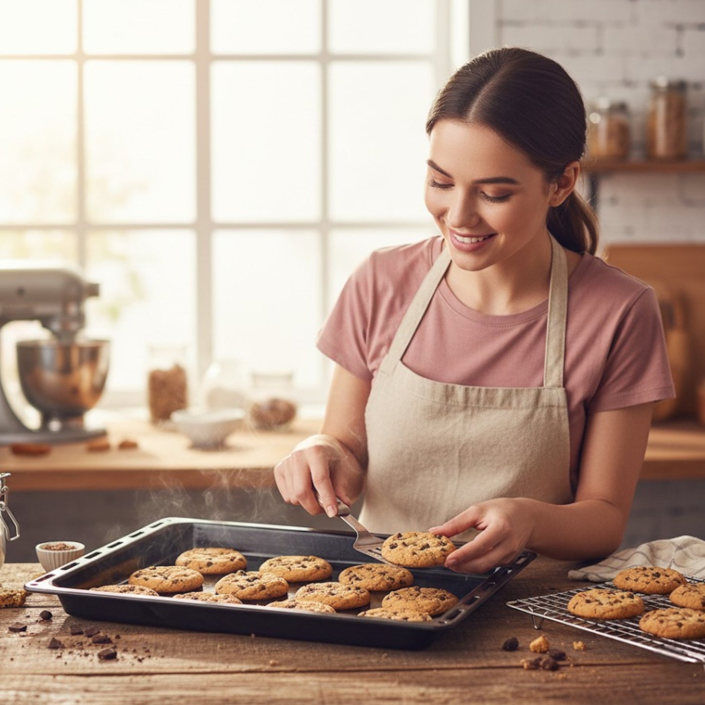 Large Rectangular Enamel Baking Tray / Grill Tray – 456 × 375 × 35mm - Premium Kitchen from Chabrias Ltd - Just £17.99! Shop now at Chabrias Ltd