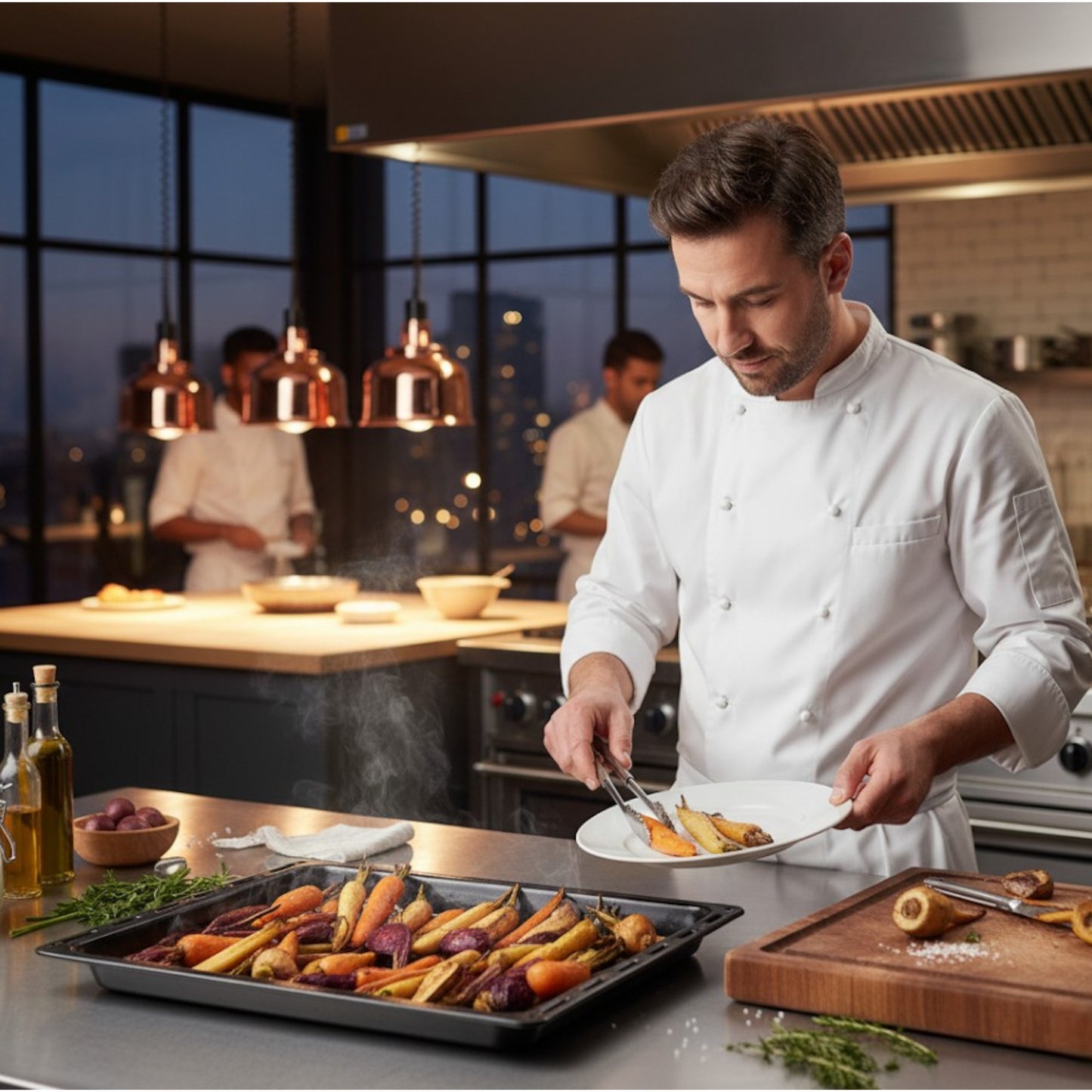 Large Rectangular Enamel Baking Tray / Grill Tray – 456 × 375 × 35mm - Premium Kitchen from Chabrias Ltd - Just £17.99! Shop now at Chabrias Ltd