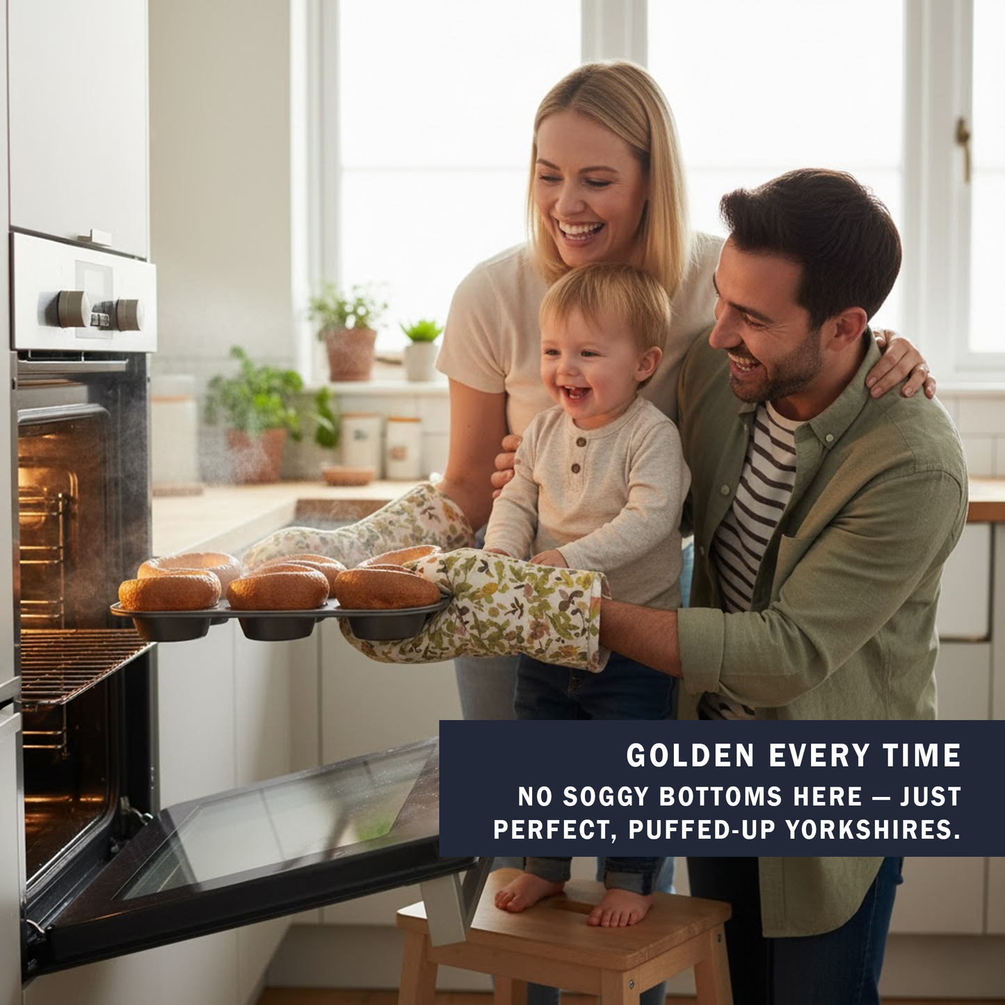Non-Stick Yorkshire Pudding Bun Oven Tray – Small 6 Cup (2 Piece Set) - Premium Kitchen from Chabrias Ltd - Just £12.99! Shop now at Chabrias Ltd