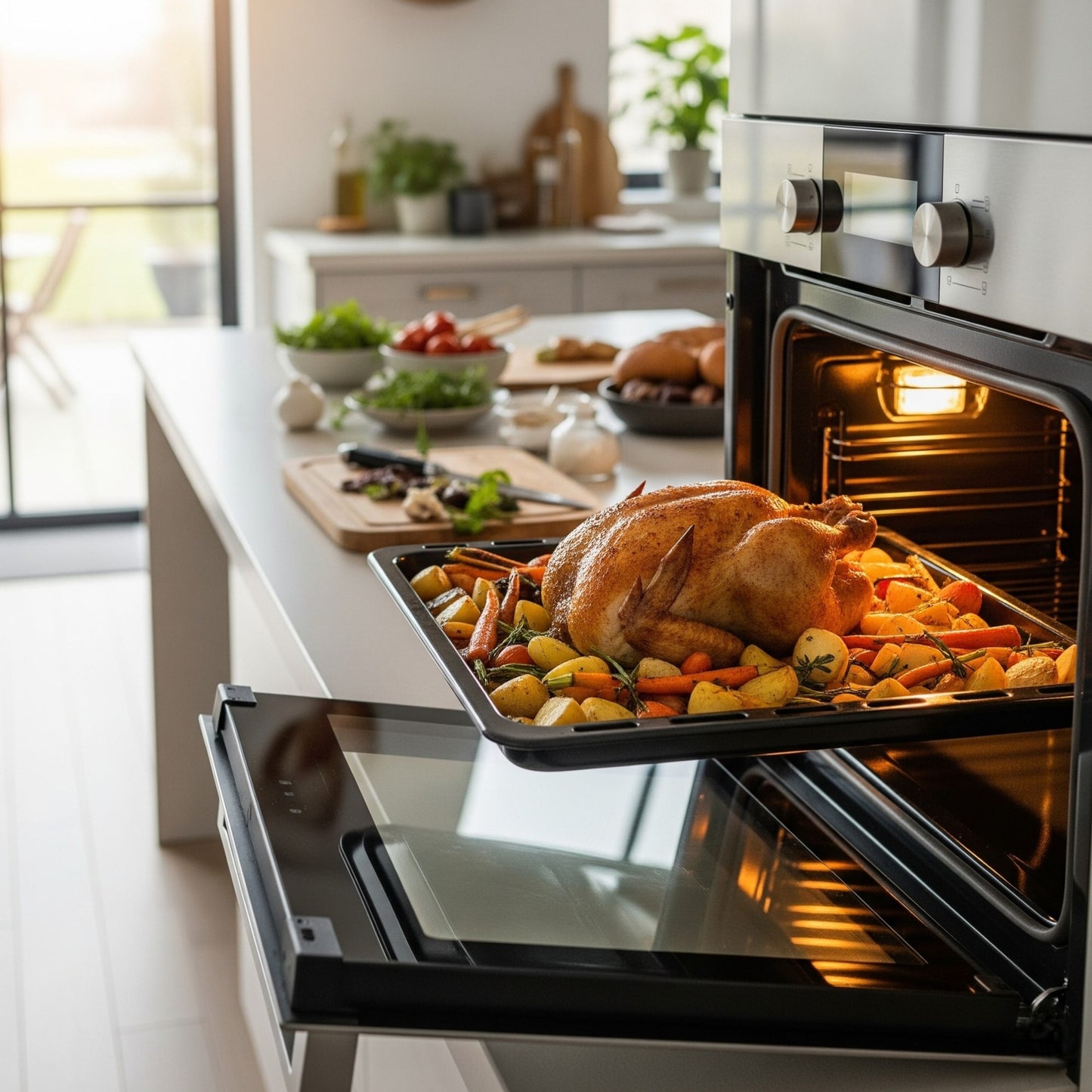 Large Rectangular Enamel Baking Tray / Grill Tray – 456 × 375 × 35mm - Premium Kitchen from Chabrias Ltd - Just £17.99! Shop now at Chabrias Ltd