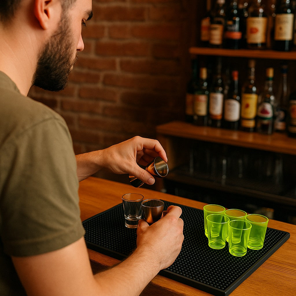Premium Service Spill Rubber Mat, Black - Premium Home from Chabrias Ltd - Just £9.99! Shop now at Chabrias Ltd