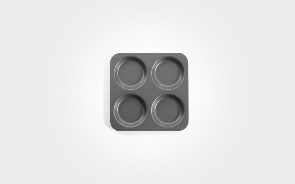 Hard Anodised 4 Cups Yorkshire Pudding Tray - Premium Home from Mermaid - Just £36.99! Shop now at Chabrias Ltd