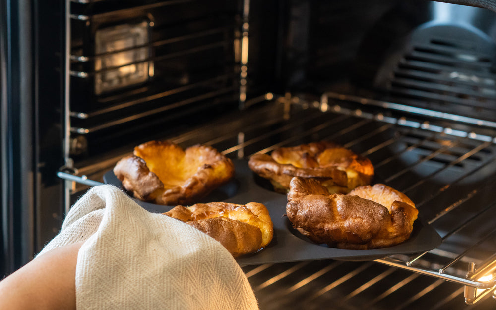 Hard Anodised 4 Cups Yorkshire Pudding Tray - Premium Home from Mermaid - Just £36.99! Shop now at Chabrias Ltd