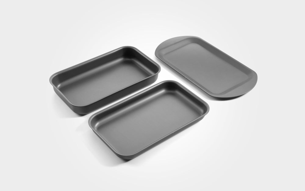 Hard Anodised Companion Baking Tray Trio Set, 10" - Premium Home from Chabrias Ltd - Just £67.99! Shop now at Chabrias Ltd