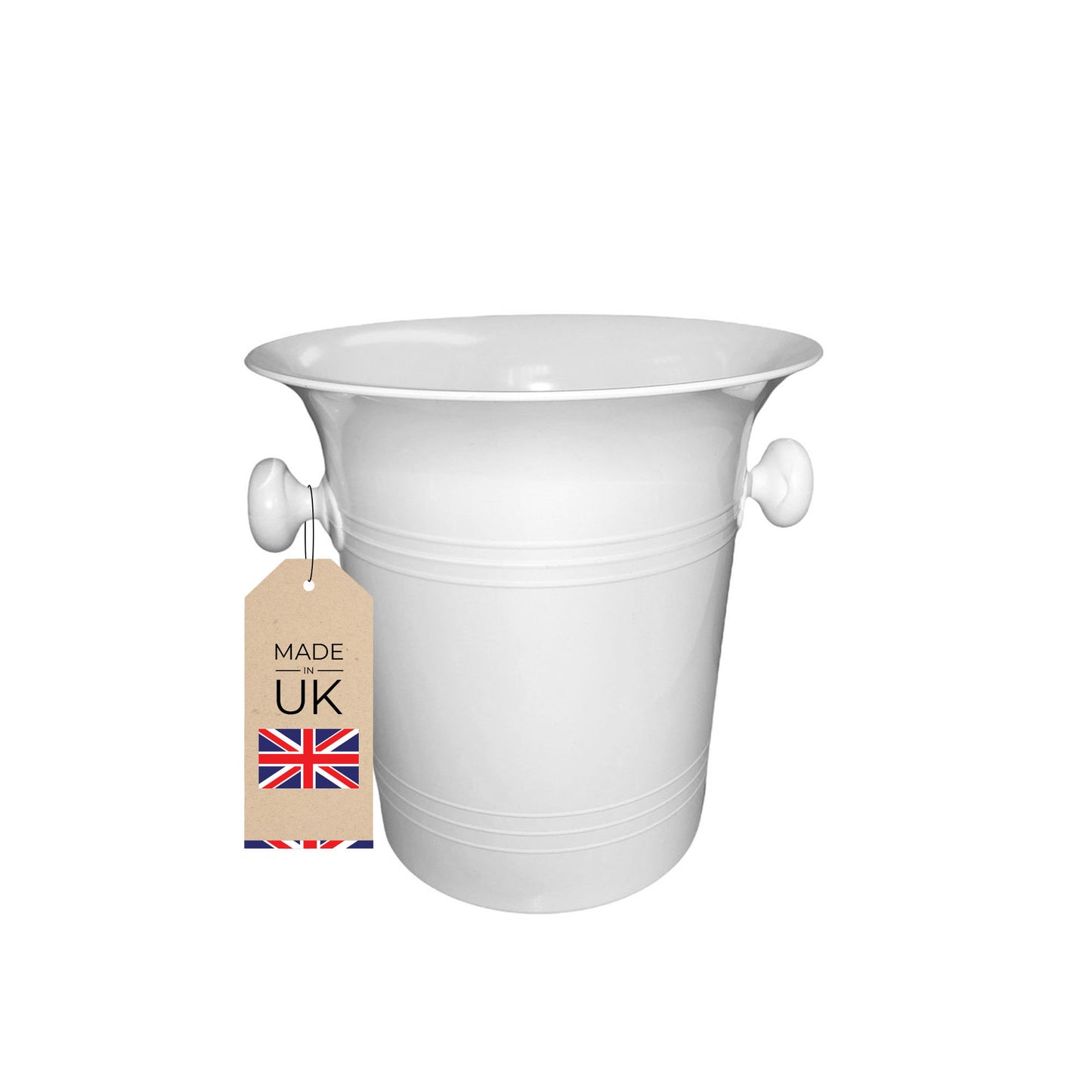 Stylish White Plastic Wine & Champagne Cooler, 3.5L - Premium Home from Chabrias Ltd - Just £9.99! Shop now at Chabrias Ltd