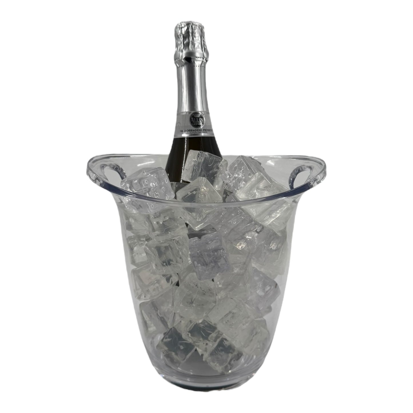 Acrylic Champagne Wine Cooler, With Handles - Premium Kitchen from Chabrias Ltd - Just £9.99! Shop now at Chabrias Ltd