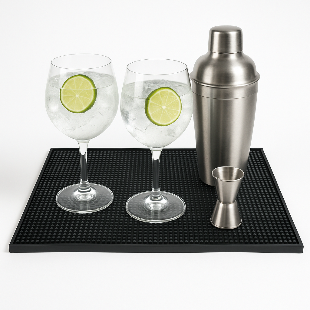 Premium Service Spill Rubber Mat, Black - Premium Home from Chabrias Ltd - Just £9.99! Shop now at Chabrias Ltd
