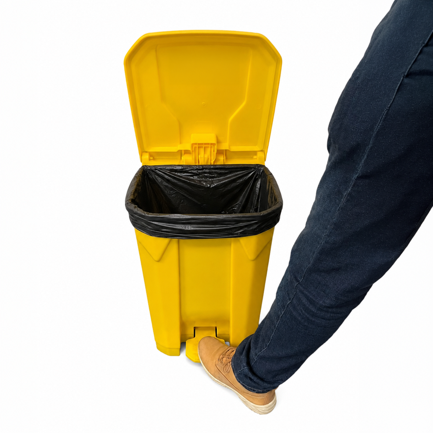 50L Yellow Clinical Waste Pedal Bin - Hospital, Clinic & School Medical Room Bin