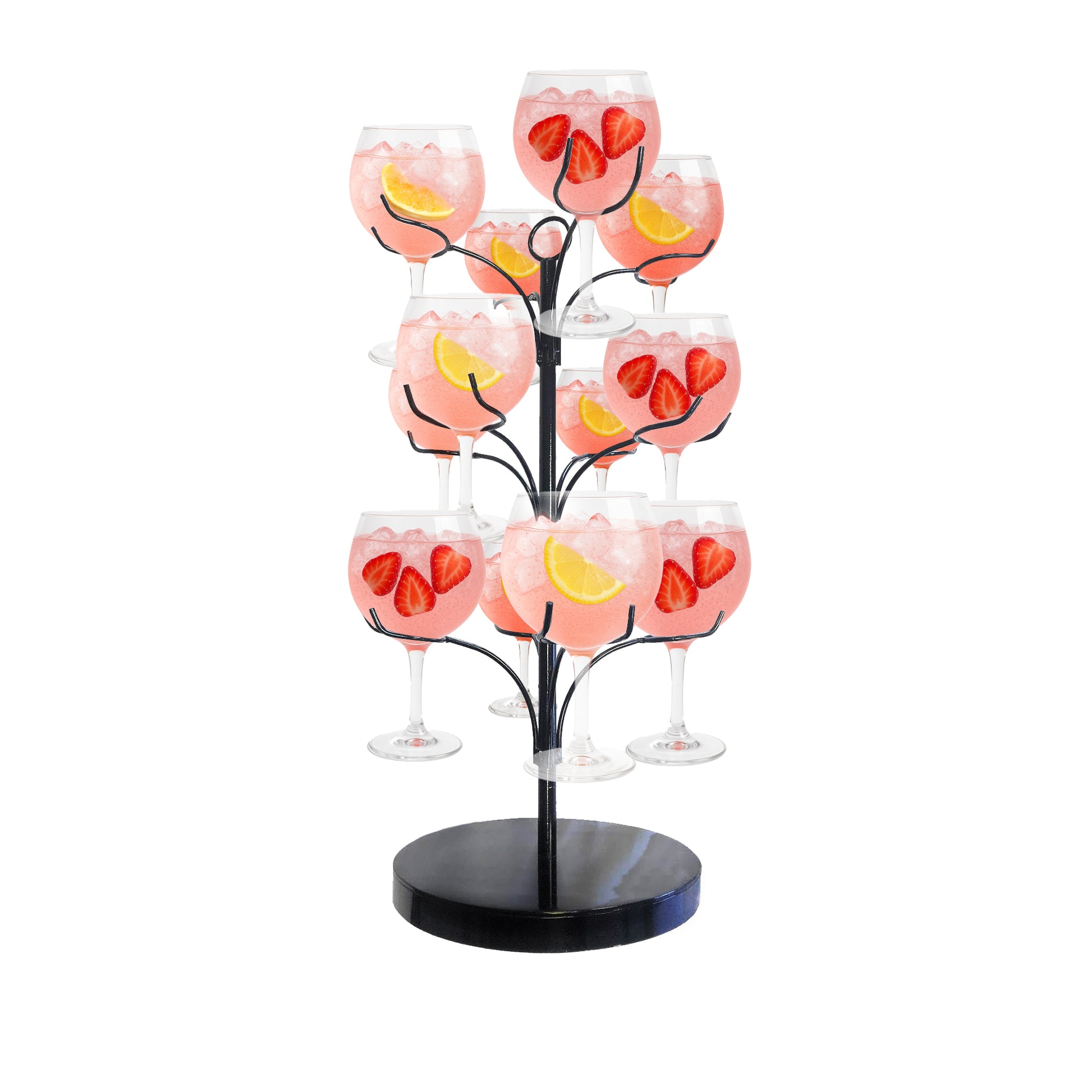 Cocktail Tree Display Perfect for Serving Cocktails or Champagne Holds up to 12 Glasses Tree Only - Premium Kitchen from Chabrias Ltd - Just £37.99! Shop now at Chabrias Ltd
