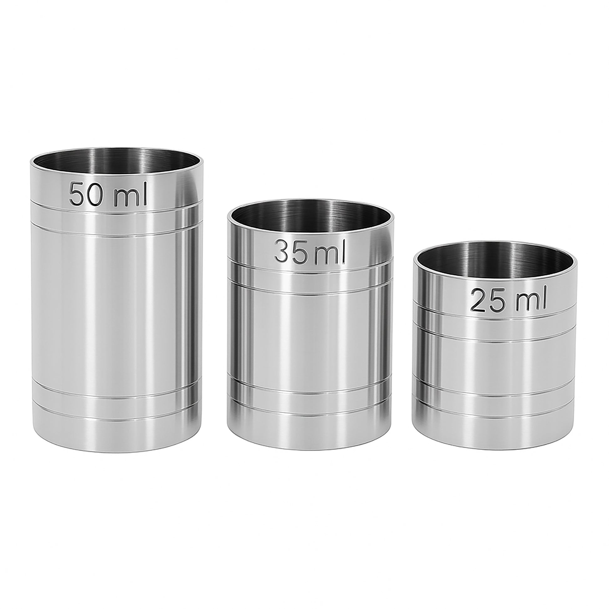 Stainless Steel Thimble Measure 25ml, 35ml, 50ml, Drinks Measure, Government Stamped - Premium Kitchen from Chabrias Ltd - Just £9.99! Shop now at Chabrias Ltd