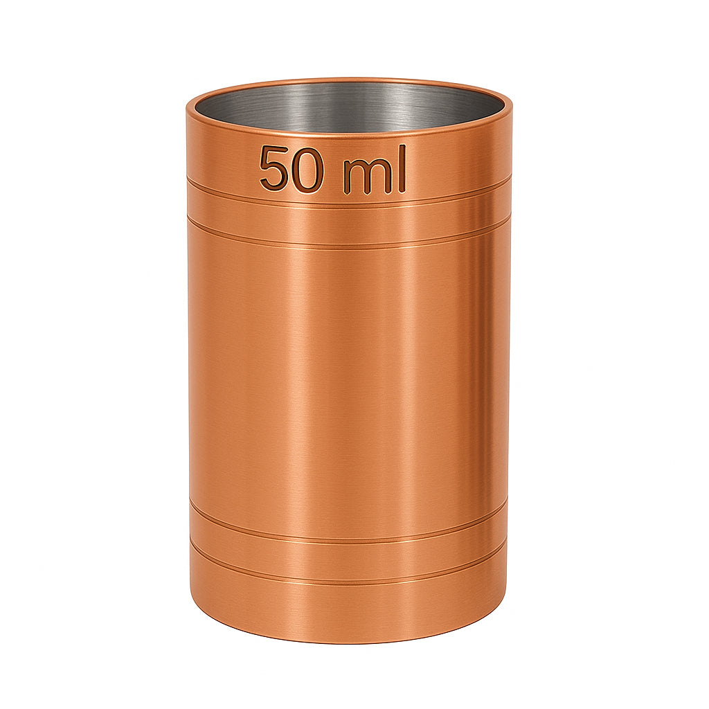 Copper Plated, Stainless Steel Thimble Measure (50ml) - Premium Kitchen from Chabrias Ltd - Just £6.49! Shop now at Chabrias Ltd