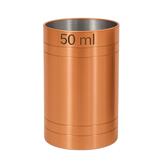 Stainless Steel Copper Plated 50ml Thimble Measure Government Stamped - Premium Kitchen from Chabrias Ltd - Just £6.49! Shop now at Chabrias Ltd