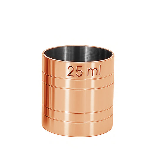 Stainless Steel 25ml Thimble Measure Copper Plated, Government Stamped - Premium Kitchen from Chabrias Ltd - Just £4.99! Shop now at Chabrias Ltd
