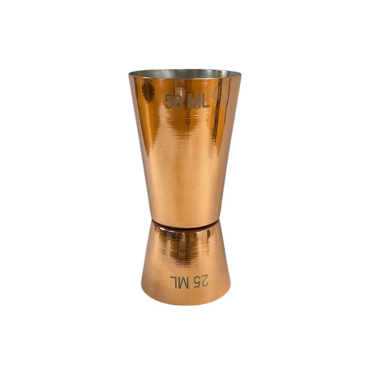 Stainless Steel With Copper Finish,  25/50ml Measure Jigger (1 Piece) - Premium Barware from Chabrias Ltd - Just £5.99! Shop now at Chabrias Ltd