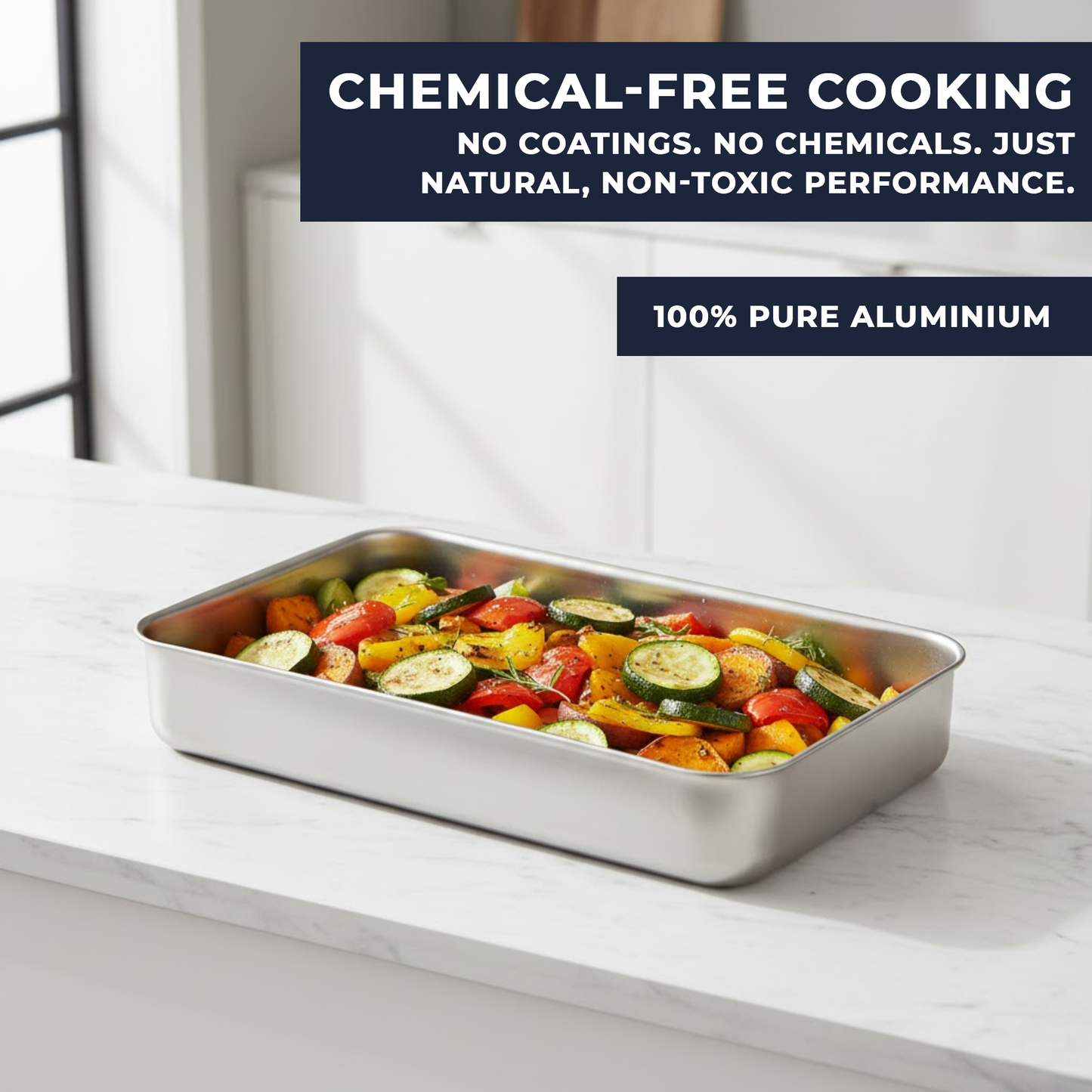 Samuel Groves Professional Aluminium Deep Roasting Tray - 12" - Made in England - Premium Kitchen from Chabrias Ltd - Just £13.99! Shop now at Chabrias Ltd