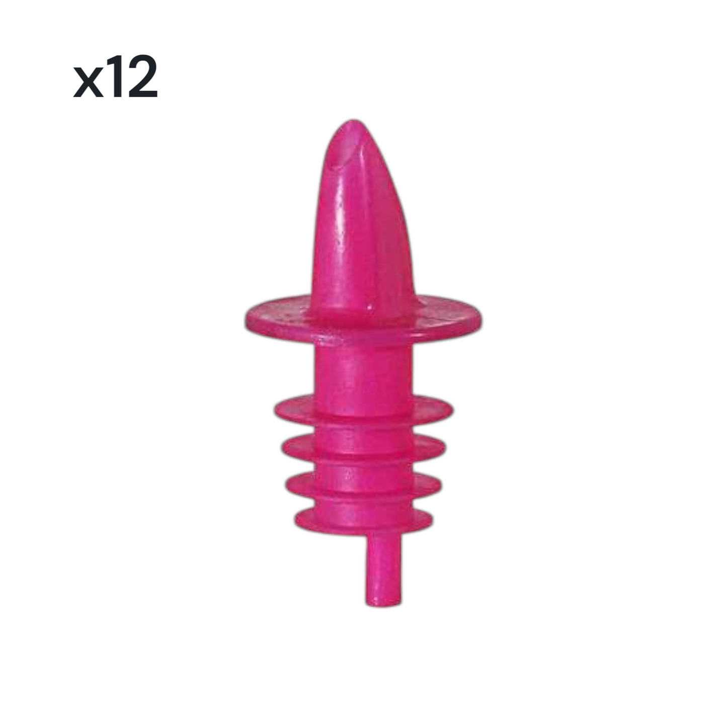 Free Flow Pourers, Pink (x12) - Premium Kitchen from Chabrias Ltd - Just £9.99! Shop now at Chabrias Ltd