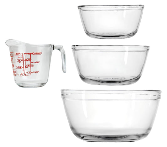Mixing Bowls and Measuring Cup Set, 4-Piece - Premium Home from Chabrias Ltd - Just £64.99! Shop now at Chabrias Ltd