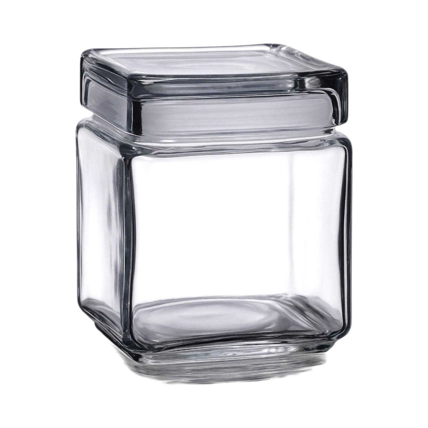 Stackable Storage Glass Jar, 1L (4 pack) - Premium Home from Chabrias Ltd - Just £29.49! Shop now at Chabrias Ltd