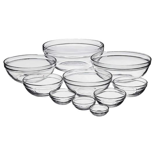Mixing Bowl Set, 10 Piece - Premium Glassware from Chabrias Ltd - Just £37.99! Shop now at Chabrias Ltd