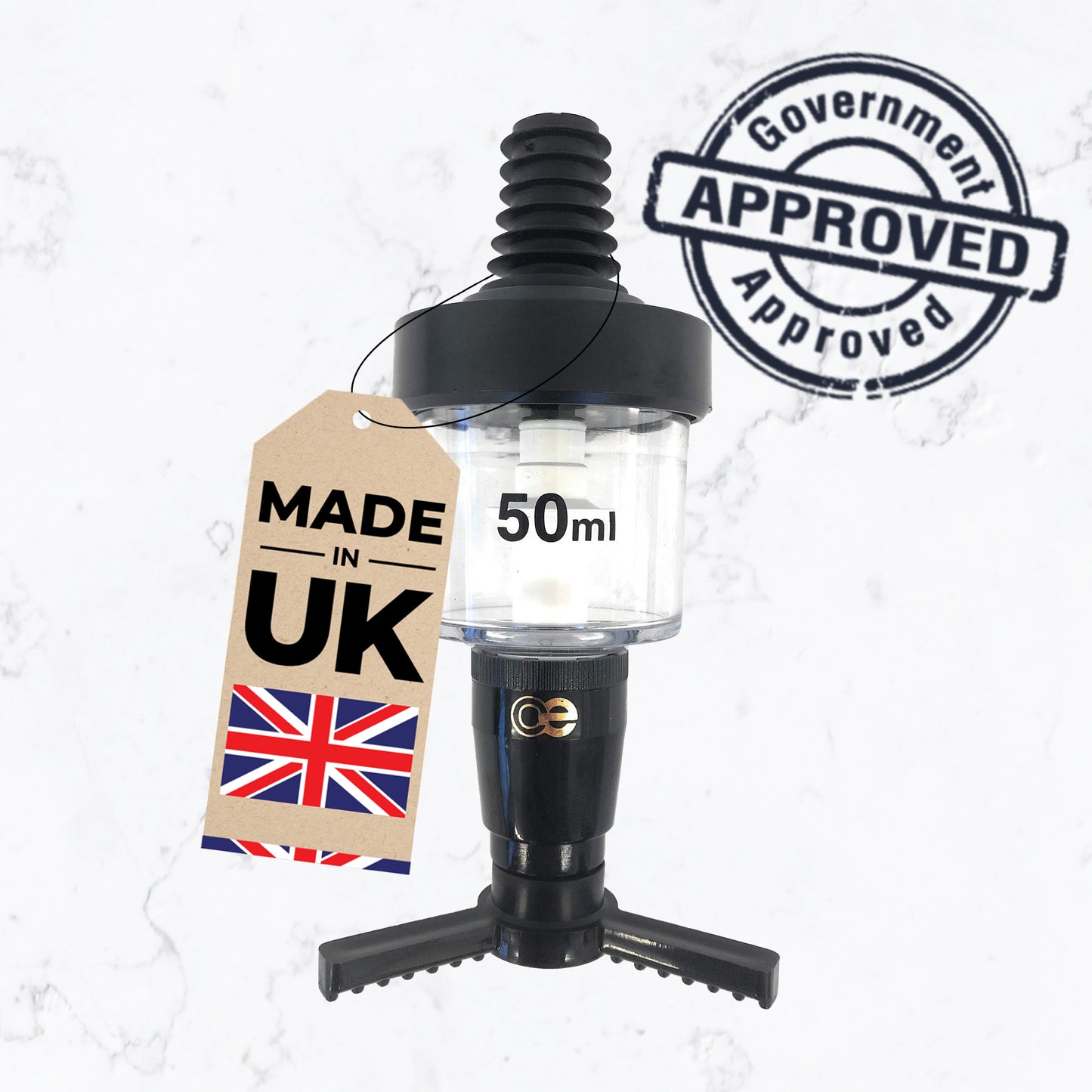 50ml Bar Optic Measure, Traditional Spirit Dispenser