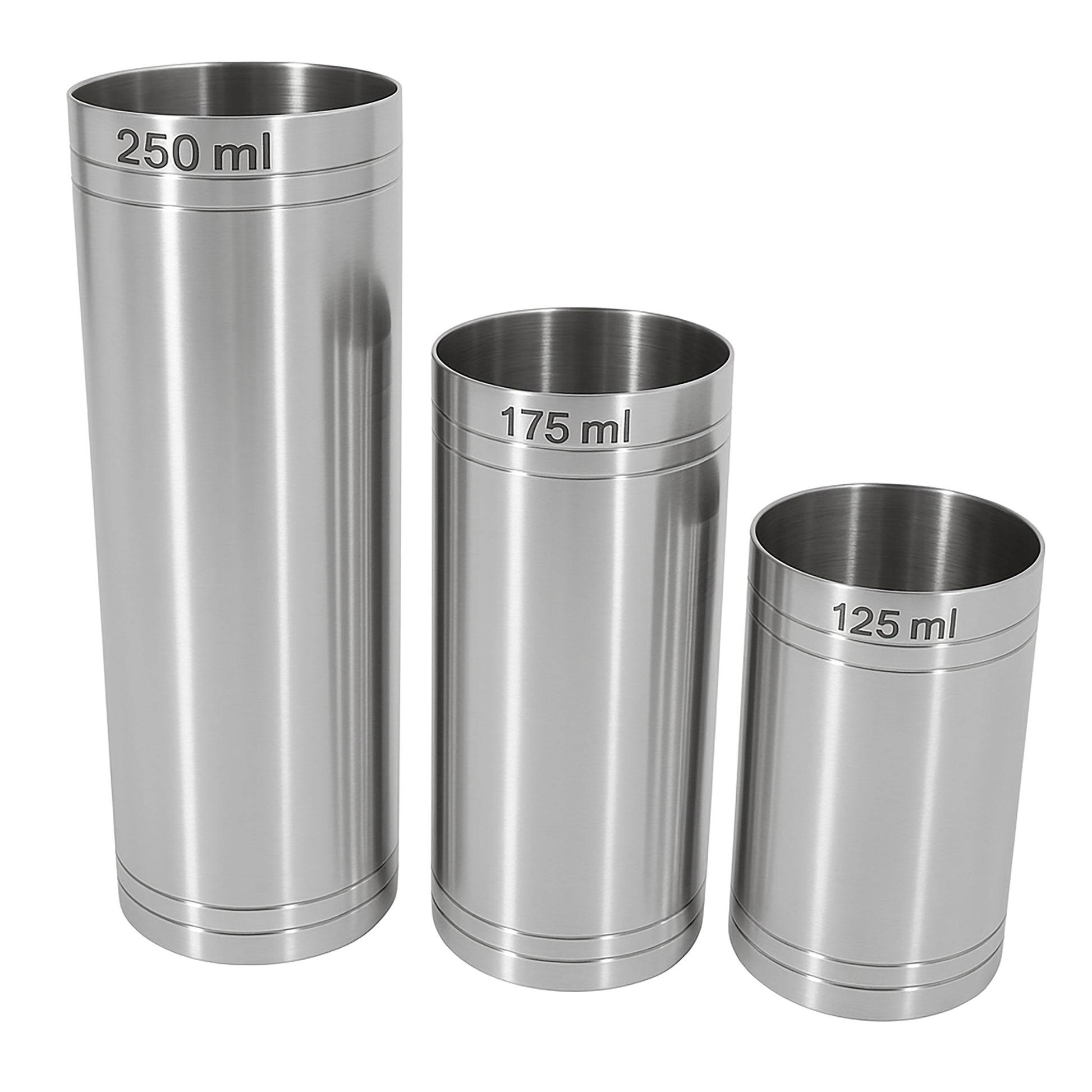 Stainless Steel Thimble Wine Measure 125ml, 175ml, 250ml, Drinks Measure, Government Stamped - Premium Kitchen from Chabrias Ltd - Just £14.99! Shop now at Chabrias Ltd