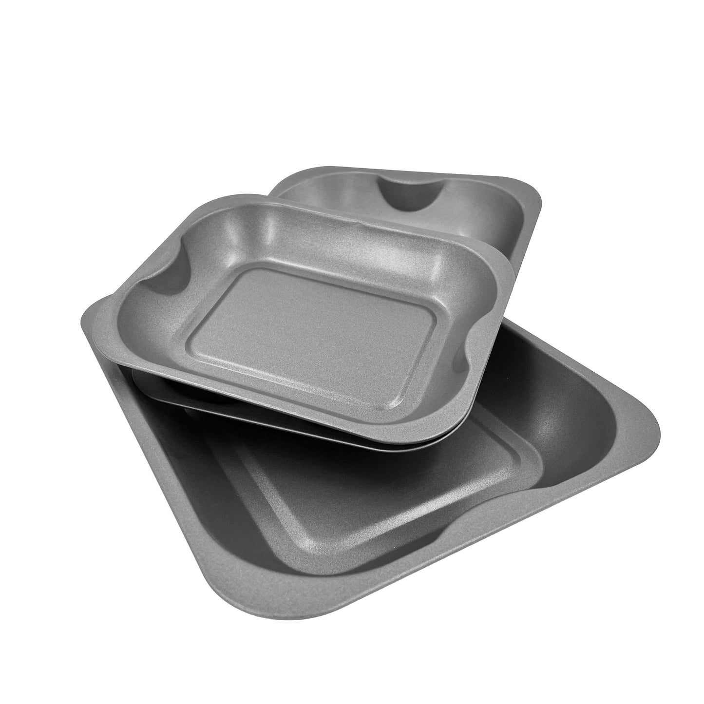 Non-Stick Roasting Baking Tray Set, 28, 33, 38cm (3 piece) - Premium Kitchen from Chabrias Ltd - Just £19.99! Shop now at Chabrias Ltd