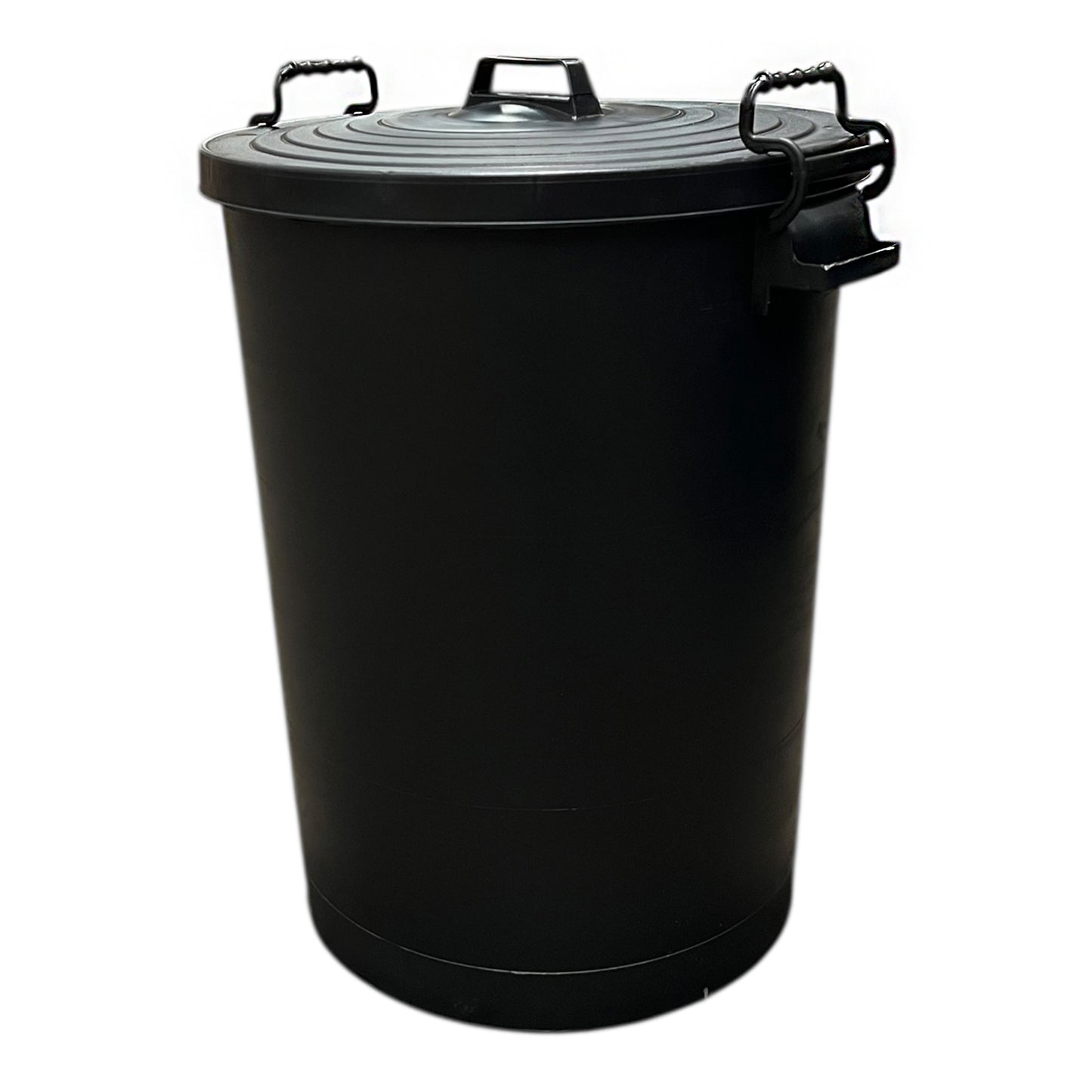 Heavy Duty Plastic Bin, With Locking Clip Lid, Black, 110L - Premium Bins from Chabrias Ltd - Just £34.99! Shop now at Chabrias Ltd