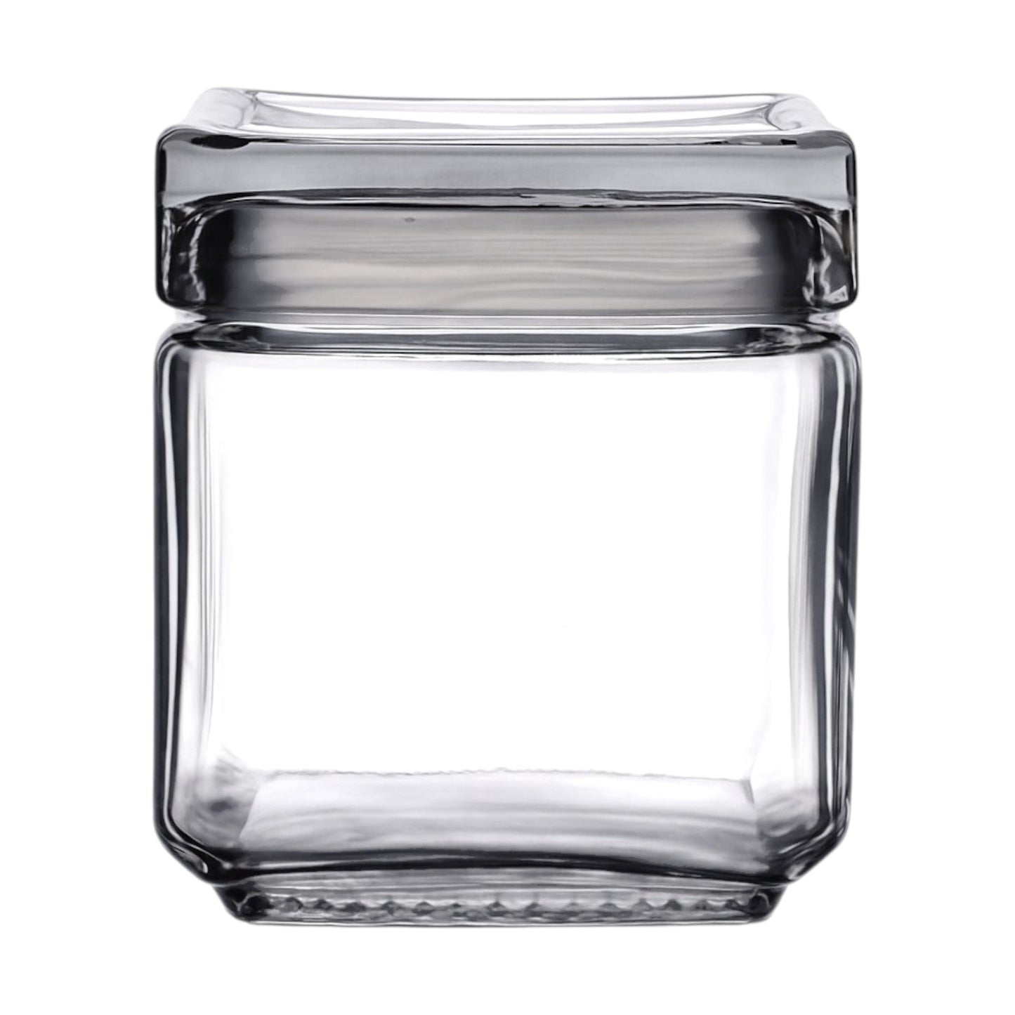 Stackable Storage Glass Jar, 1L (3 pack) - Premium Home from Chabrias Ltd - Just £25.49! Shop now at Chabrias Ltd