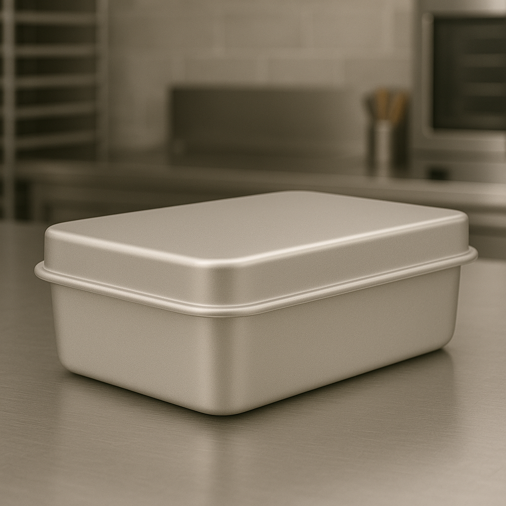 Professional Aluminium Baking Pan with Lid, (267 x 206 x 83mm) - Premium Kitchen from Chabrias Ltd - Just £19.99! Shop now at Chabrias Ltd
