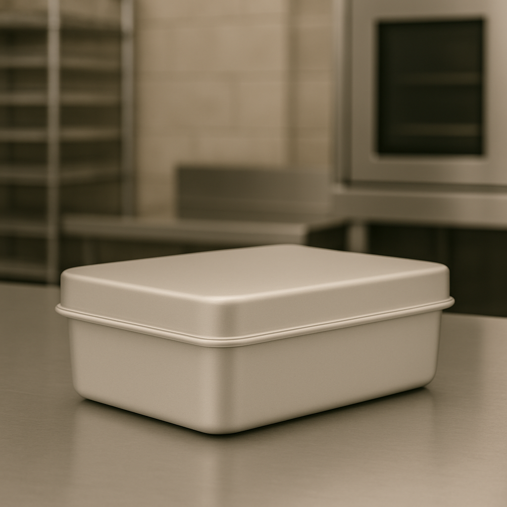 Professional Aluminium Baking Pan with Lid, (267 x 206 x 83mm) - Premium Kitchen from Chabrias Ltd - Just £19.99! Shop now at Chabrias Ltd