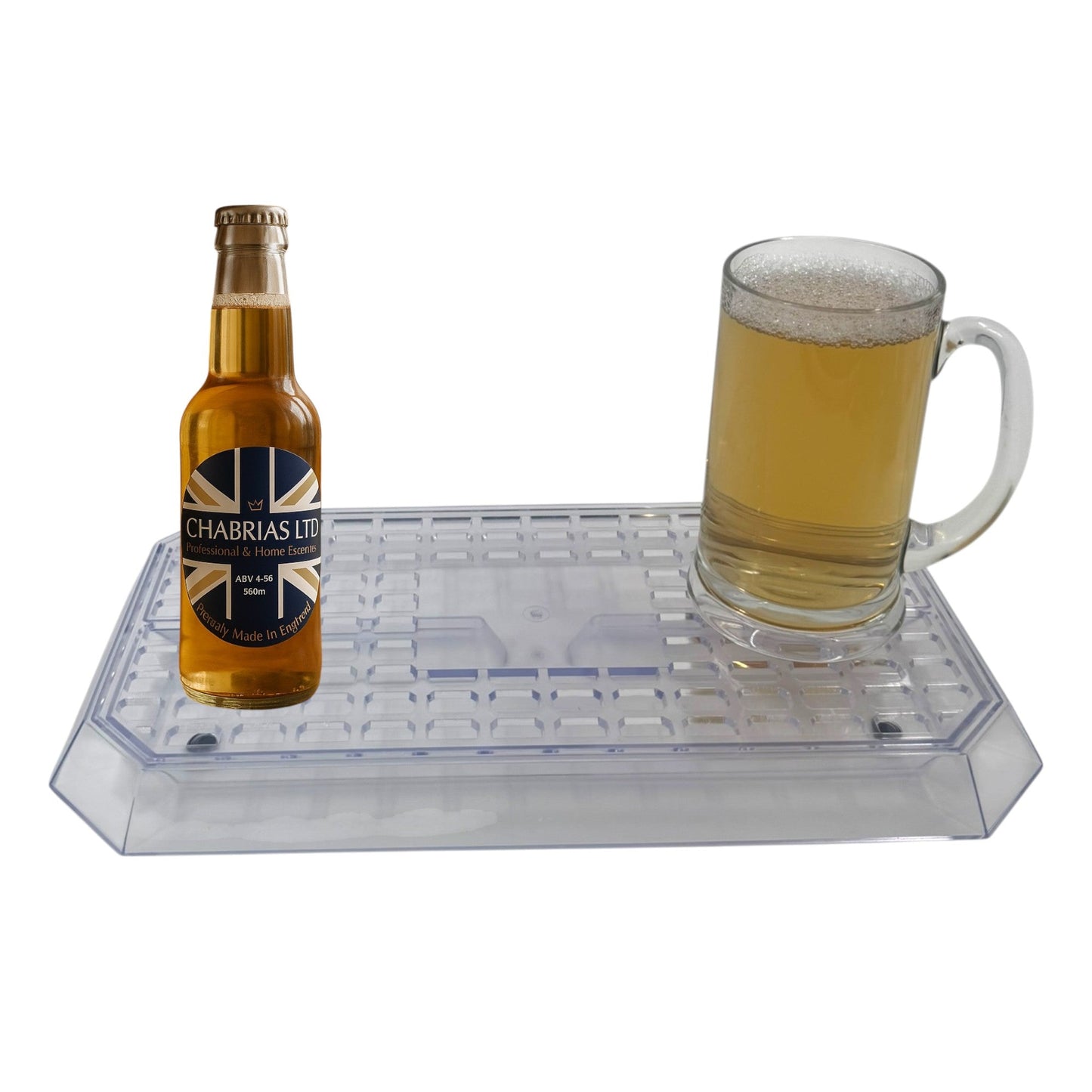 Uni Bar Plastic Drip Tray with Removable Grill,Clear - Premium Kitchen from Chabrias Ltd - Just £11.99! Shop now at Chabrias Ltd